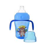 ⁦سفاري كوب أطفال ماصه سيليكون 210 مل ازرق⁩ - الصورة ⁦2⁩