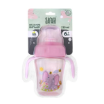 ⁦سفاري كوب أطفال ماصه سيليكون 210 مل بينك⁩ - الصورة ⁦2⁩