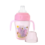 ⁦سفاري كوب أطفال ماصه سيليكون 210 مل بينك⁩ - الصورة ⁦5⁩