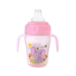 ⁦سفاري كوب أطفال ماصه سيليكون 210 مل بينك⁩ - الصورة ⁦3⁩