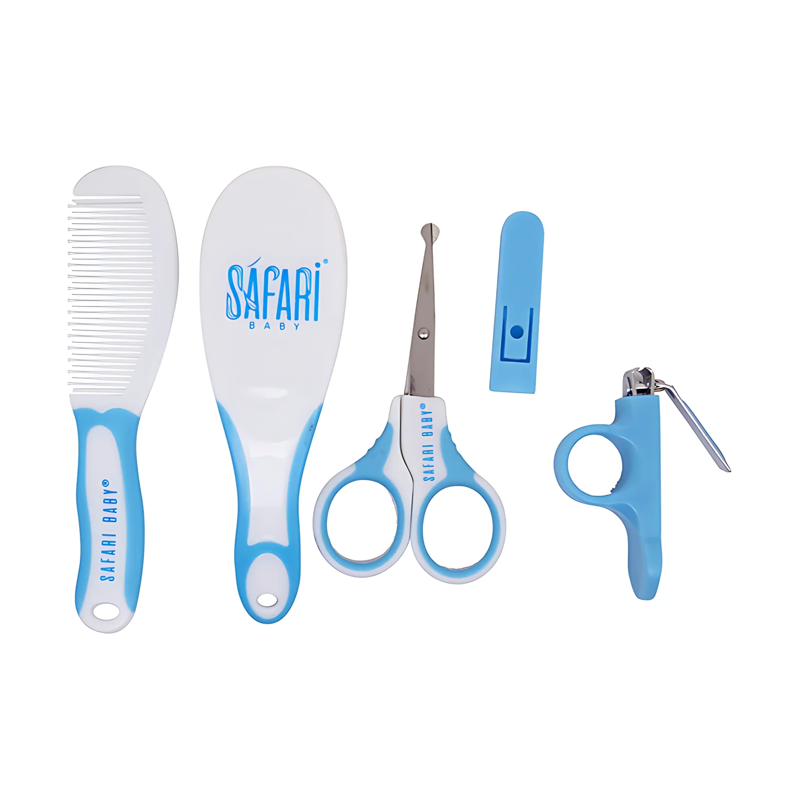 سفاري طقم عناية بالطفل 6 قطع ازرق