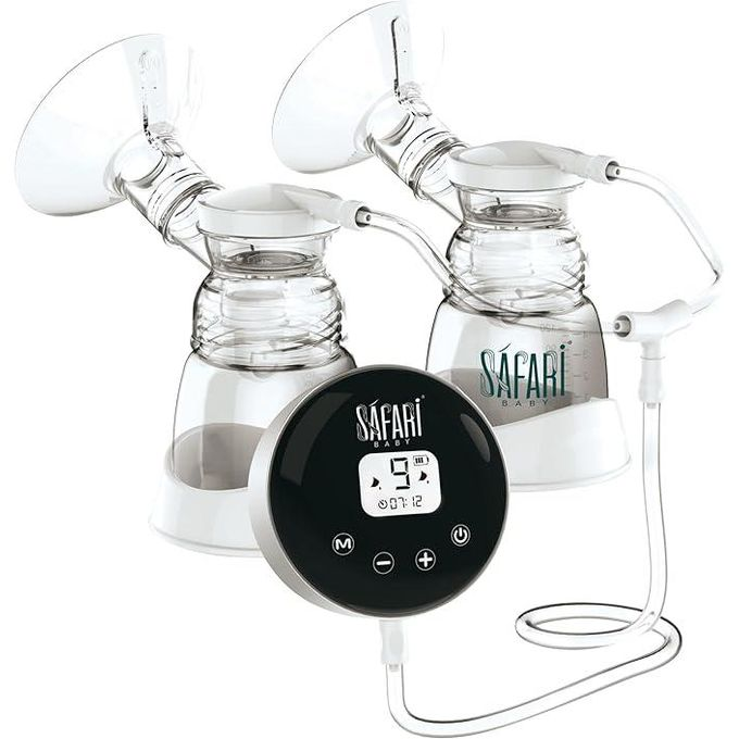 سفاري شفاط الثدى سفارى المزدوج الكهربائى 9مستويات للشفط مرحلتين للشفط تحفيز وشفط عميق