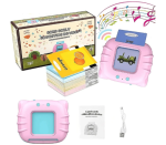 بطاقات فلاش قارئ كروت لتعليم الأطفال لعبة للتعلم بالصوت والصورة قابلة للشحن عربى وانجليزى| الوان متعددة