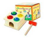 لعبة المطرقة التعليمية الصغيرة للاطفال، خشب| ألوان متعددة